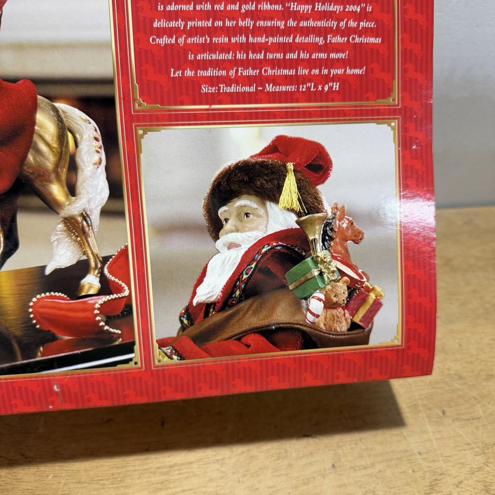 Breyer Father Christmas Holiday Horse Eighth in a Series 2004 New in Box #700404 - Picture 8 of 11